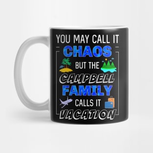 Funny Campbell Family Vacation Trip Matching Traveling Fun Mug